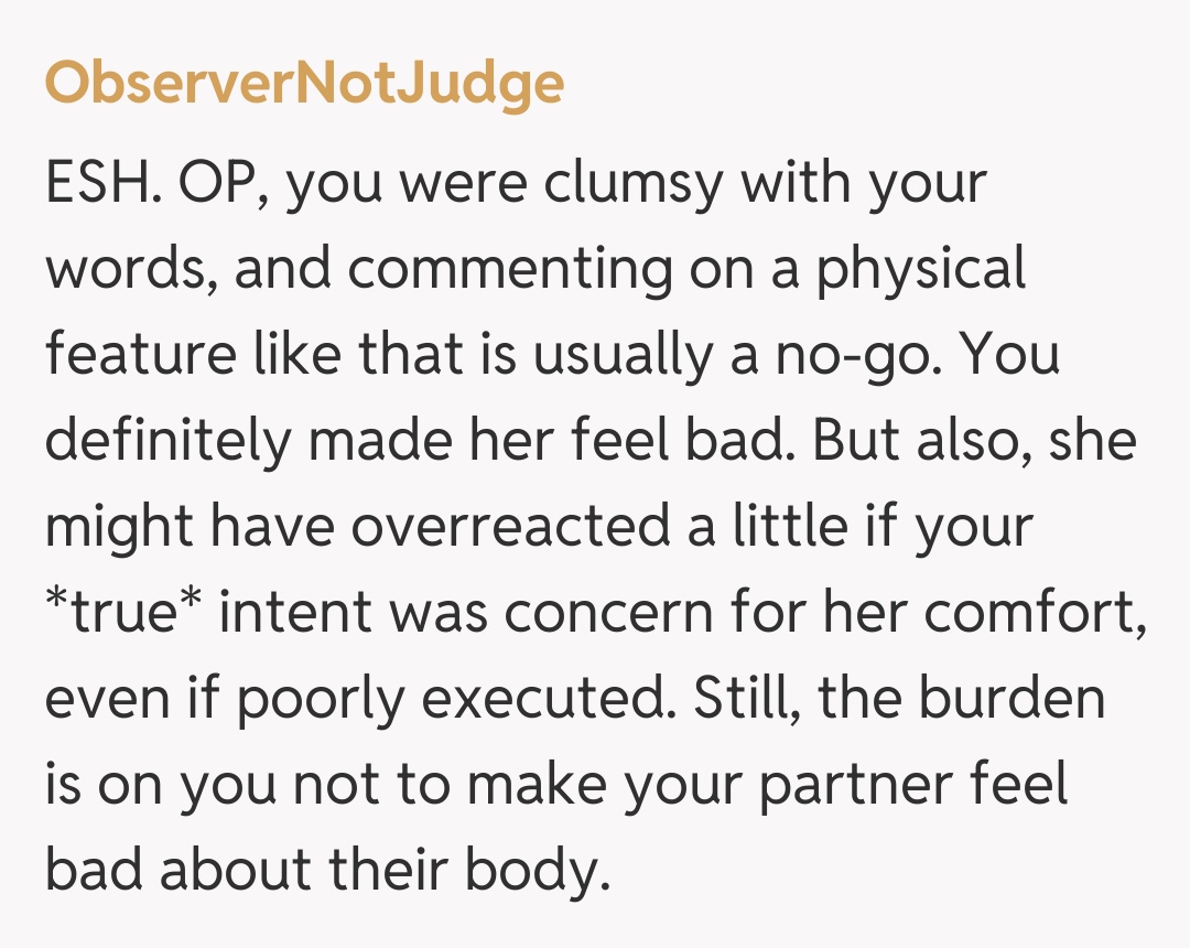 Comentariu de la ObserverNotJudge