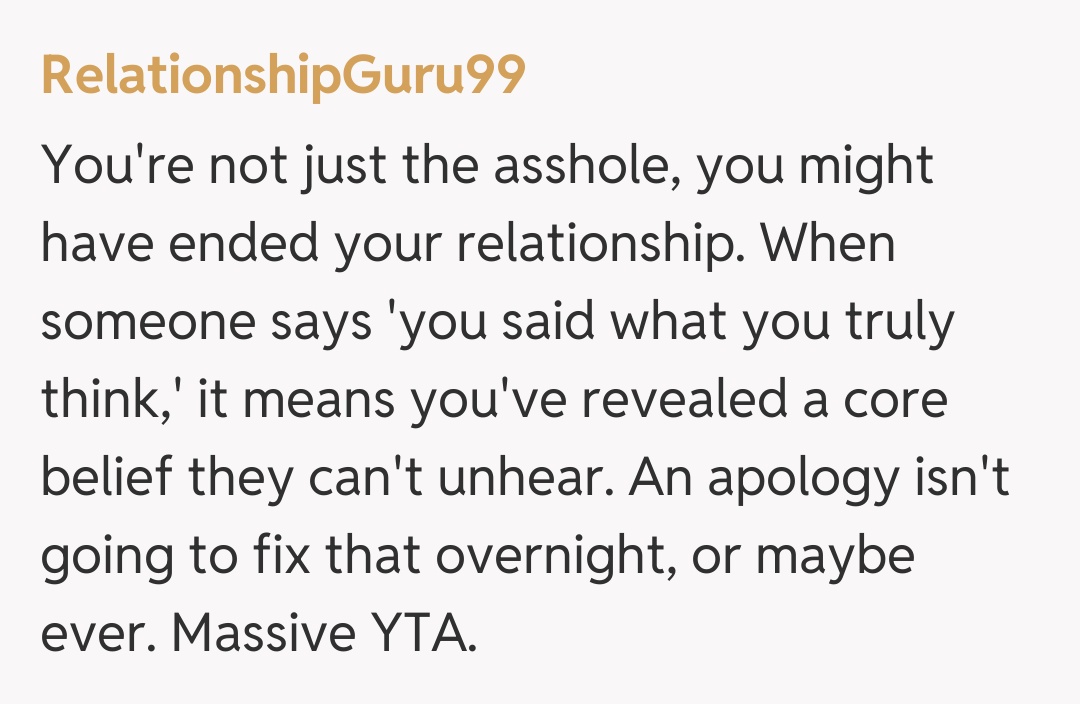 Comentariu de la RelationshipGuru99