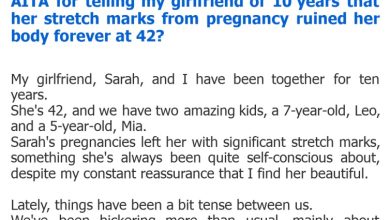 Photo of AITA for telling my girlfriend of 10 years that her stretch marks from pregnancy ruined her body forever at 42?