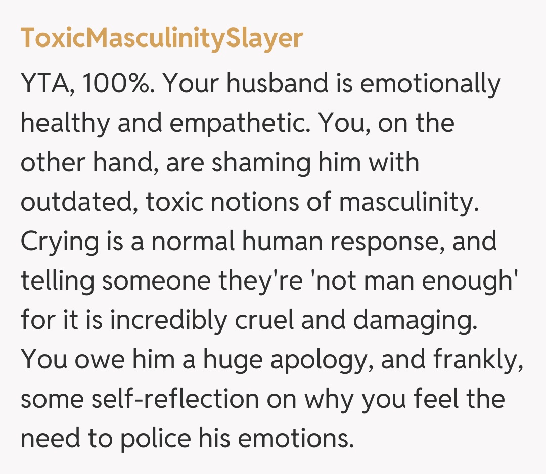 Comentariu de la ToxicMasculinitySlayer