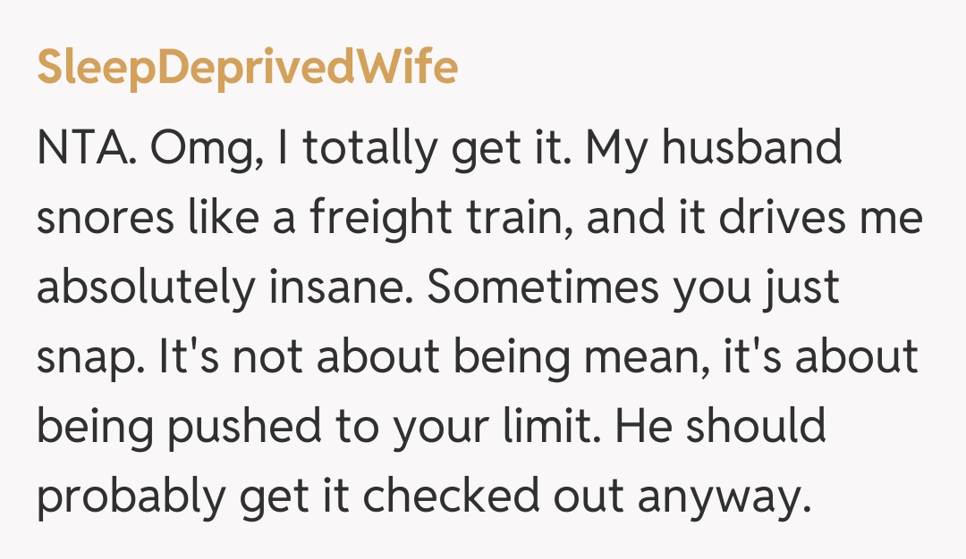 Comentariu de la SleepDeprivedWife