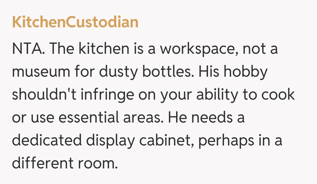 Comentariu de la KitchenCustodian