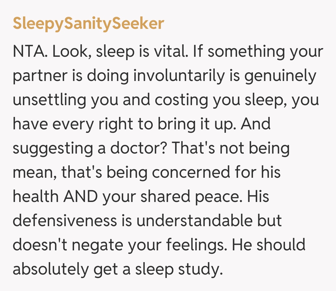 Comentariu de la SleepySanitySeeker