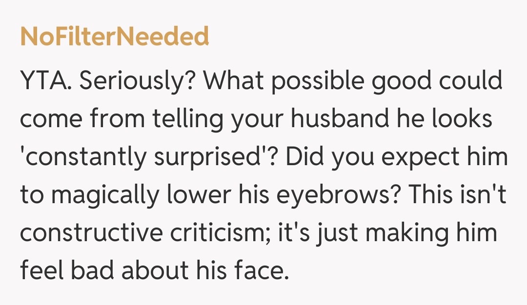 Comentariu de la NoFilterNeeded