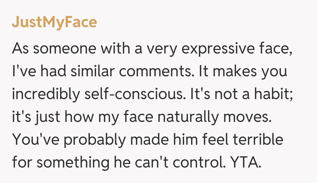 Comentariu de la JustMyFace