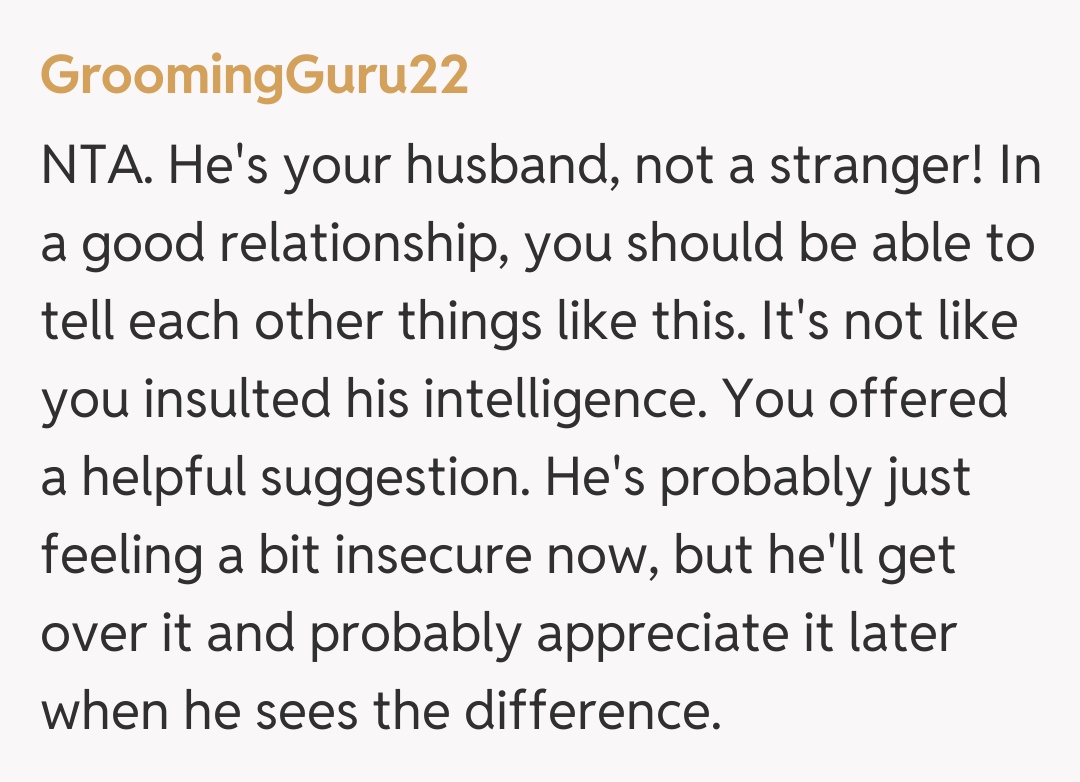 Comentariu de la GroomingGuru22