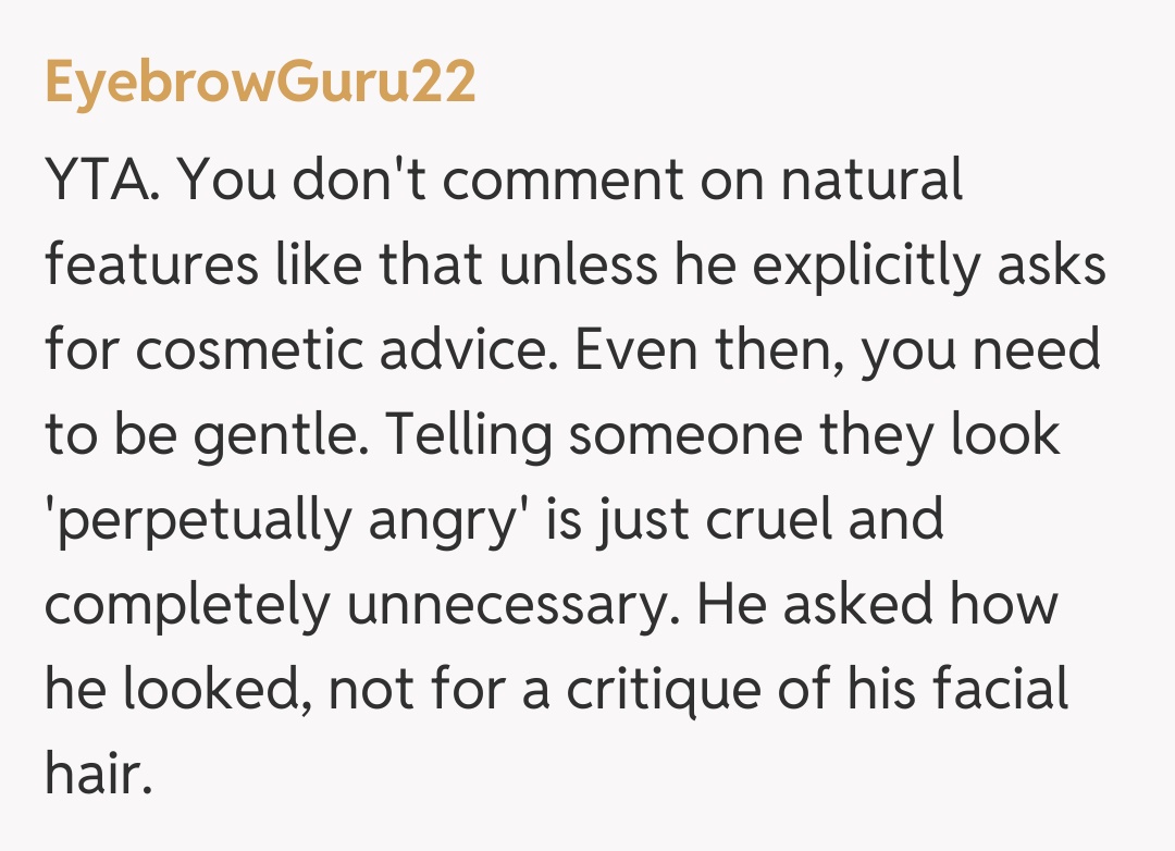 Comentariu de la EyebrowGuru22