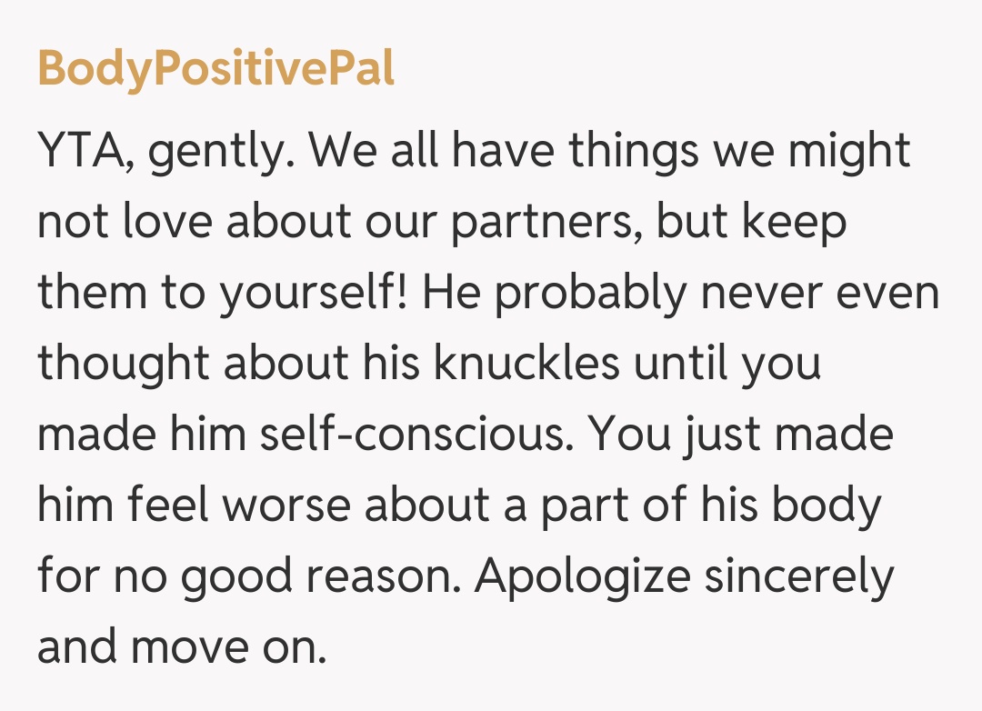 Comentariu de la BodyPositivePal