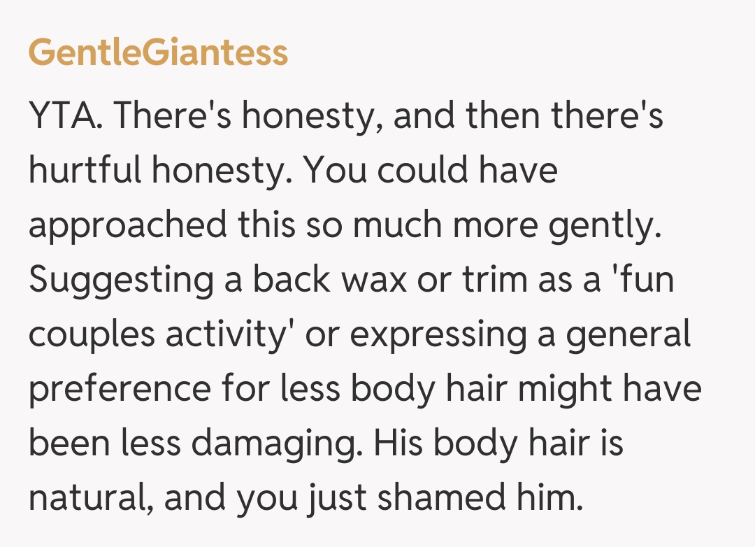 Comentariu de la GentleGiantess