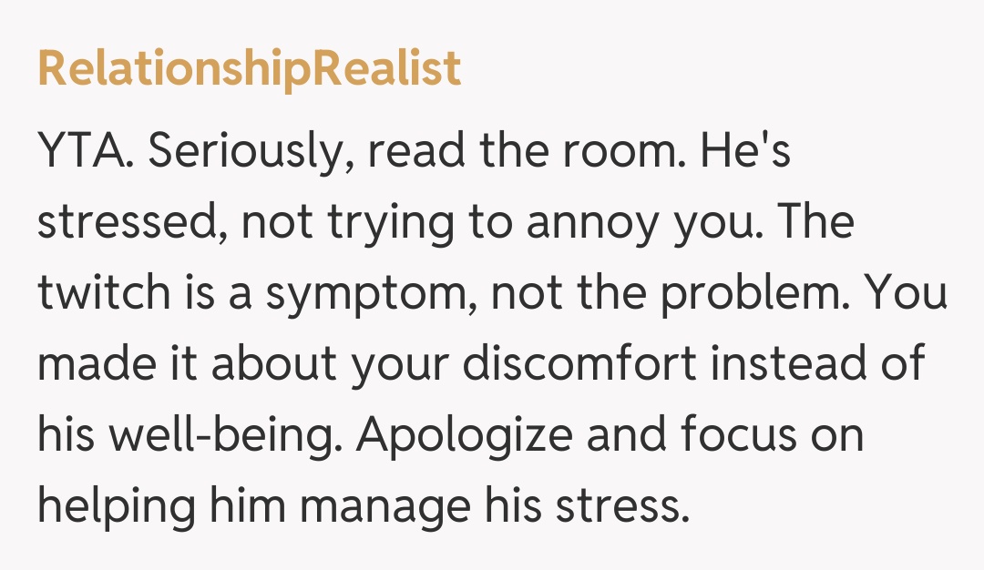 Comentariu de la RelationshipRealist