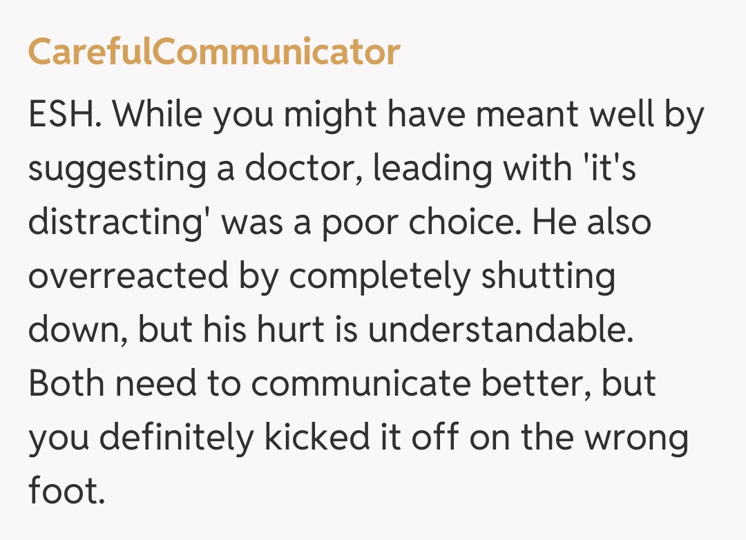 Comentariu de la CarefulCommunicator