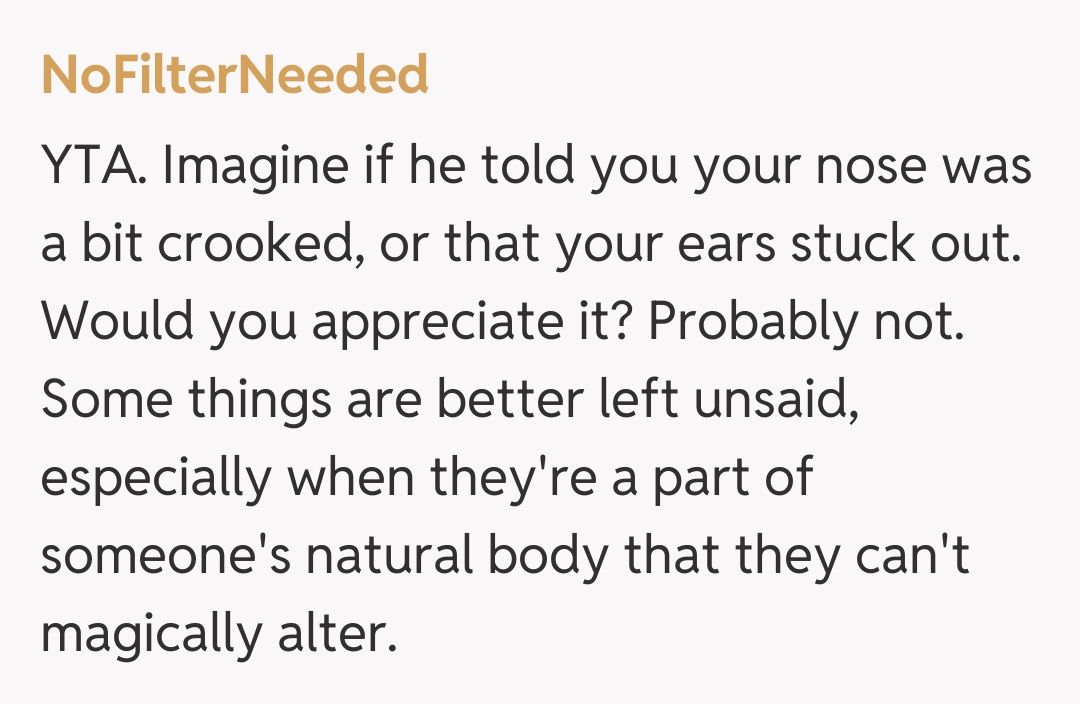 Comentariu de la NoFilterNeeded