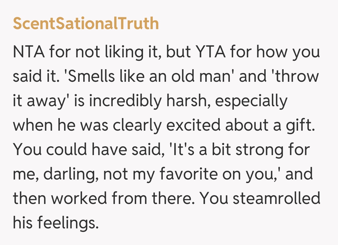 Comentariu de la ScentSationalTruth