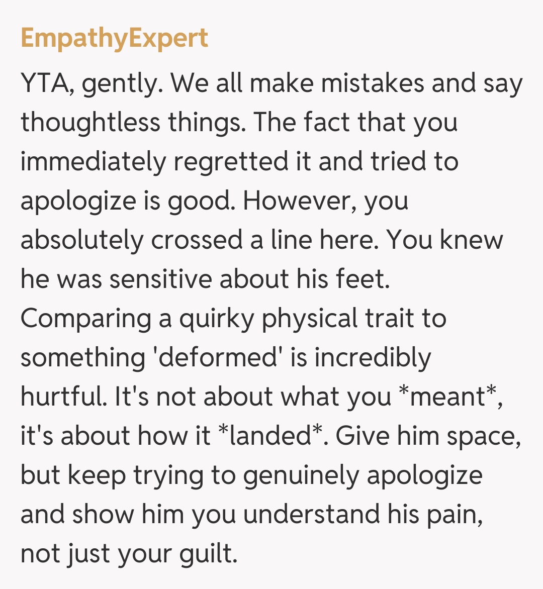 Comentariu de la EmpathyExpert