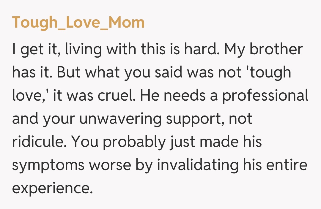 Comentariu de la Tough_Love_Mom