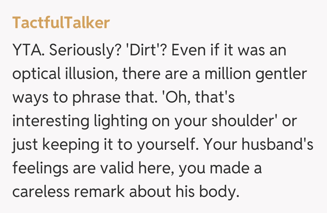 Comentariu de la TactfulTalker