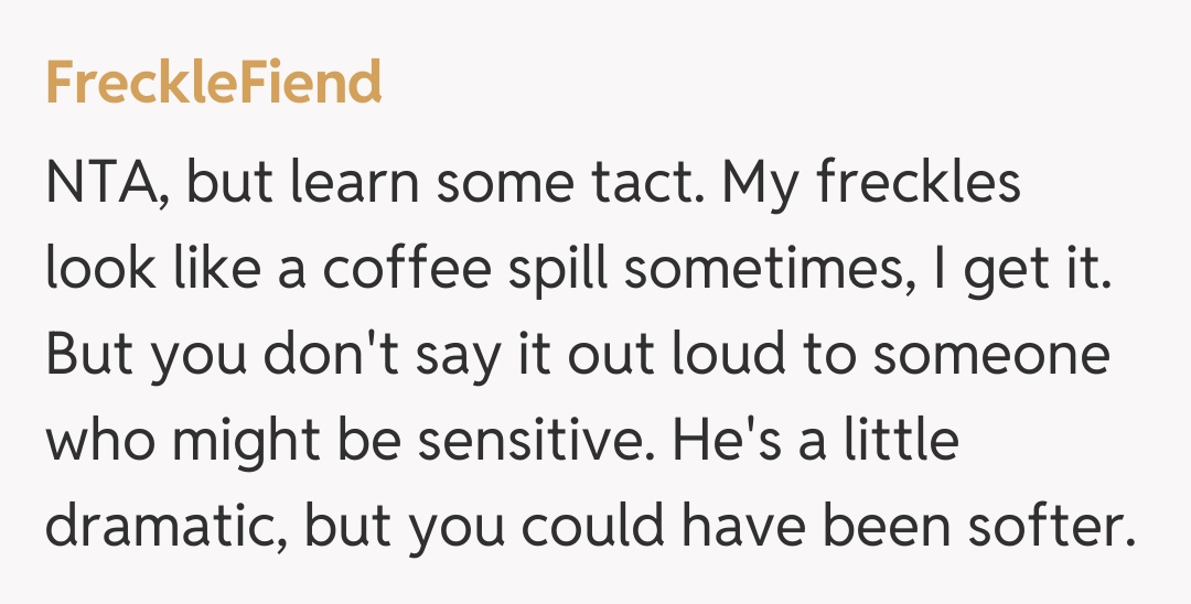 Comentariu de la FreckleFiend