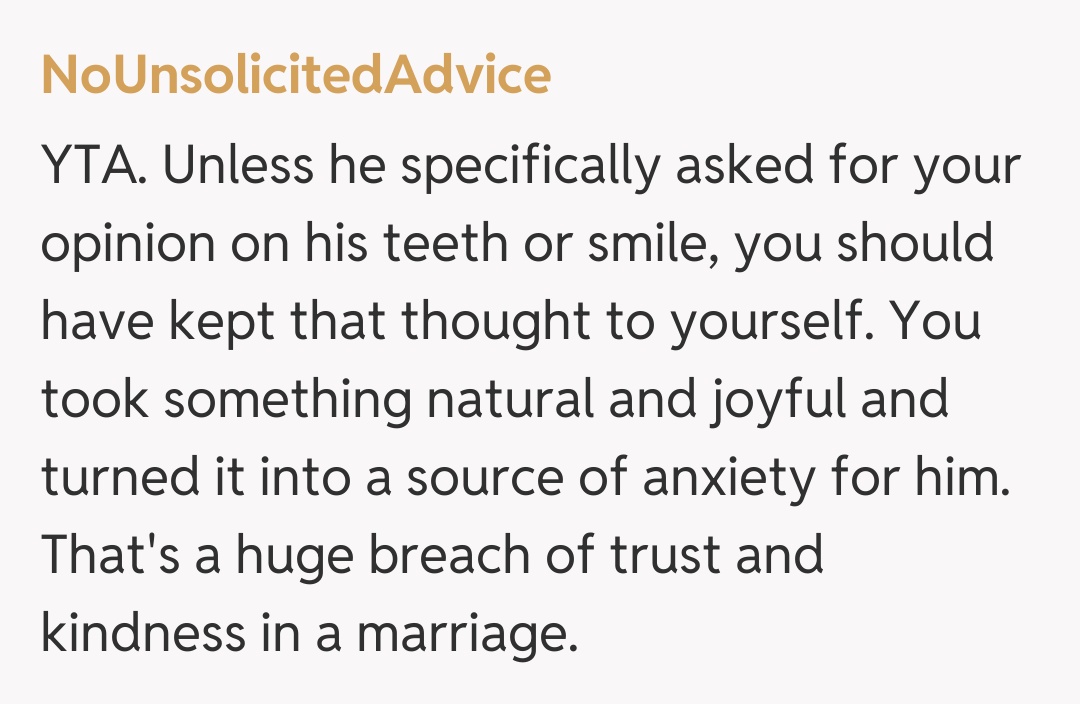 Comentariu de la NoUnsolicitedAdvice