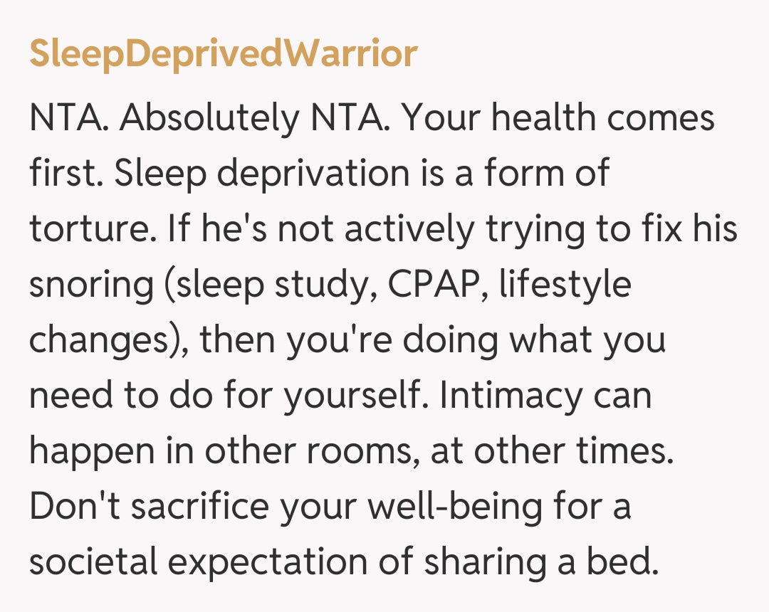 Comentariu de la SleepDeprivedWarrior