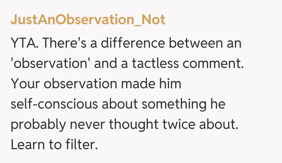 Comentariu de la JustAnObservation_Not