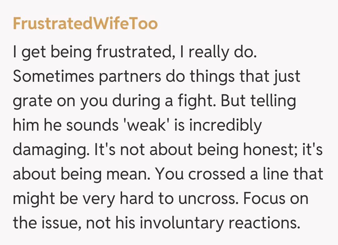 Comentariu de la FrustratedWifeToo