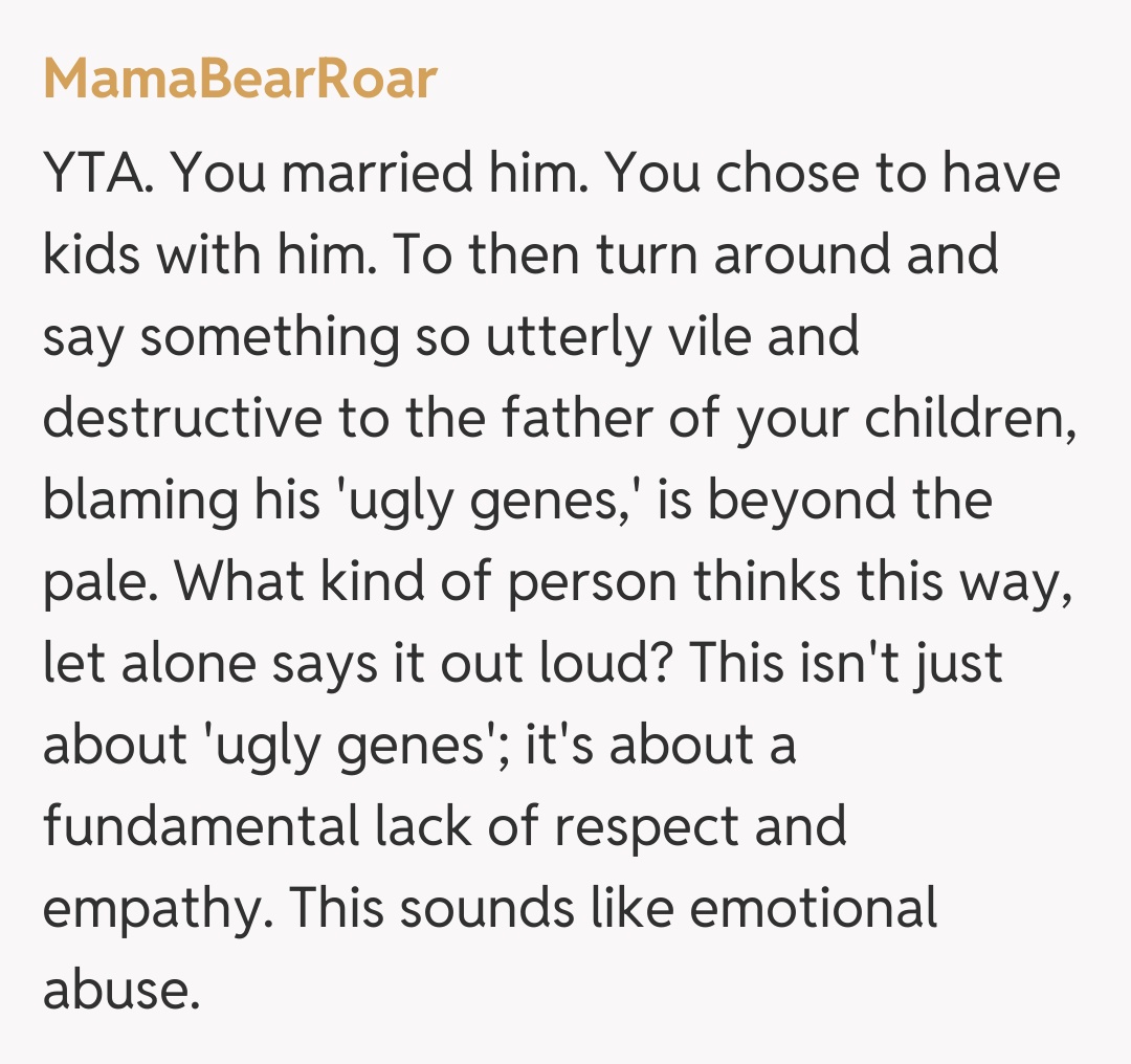 Comentariu de la MamaBearRoar