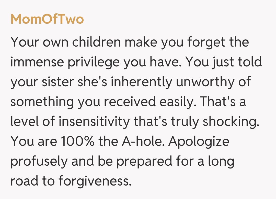 Comentariu de la MomOfTwo