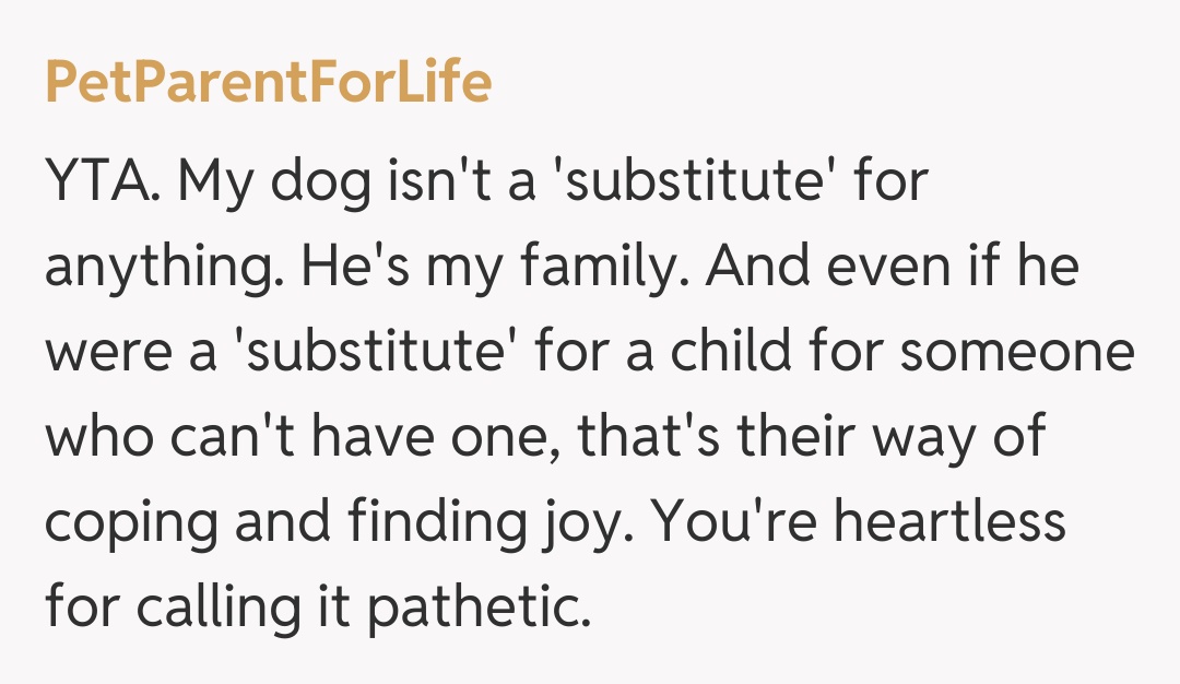 Comentariu de la PetParentForLife