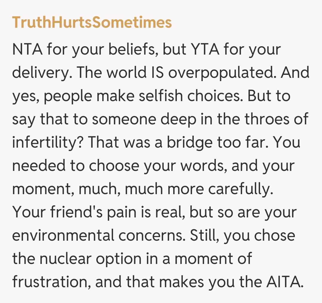 Comentariu de la TruthHurtsSometimes