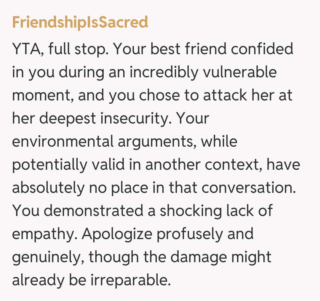 Comentariu de la FriendshipIsSacred