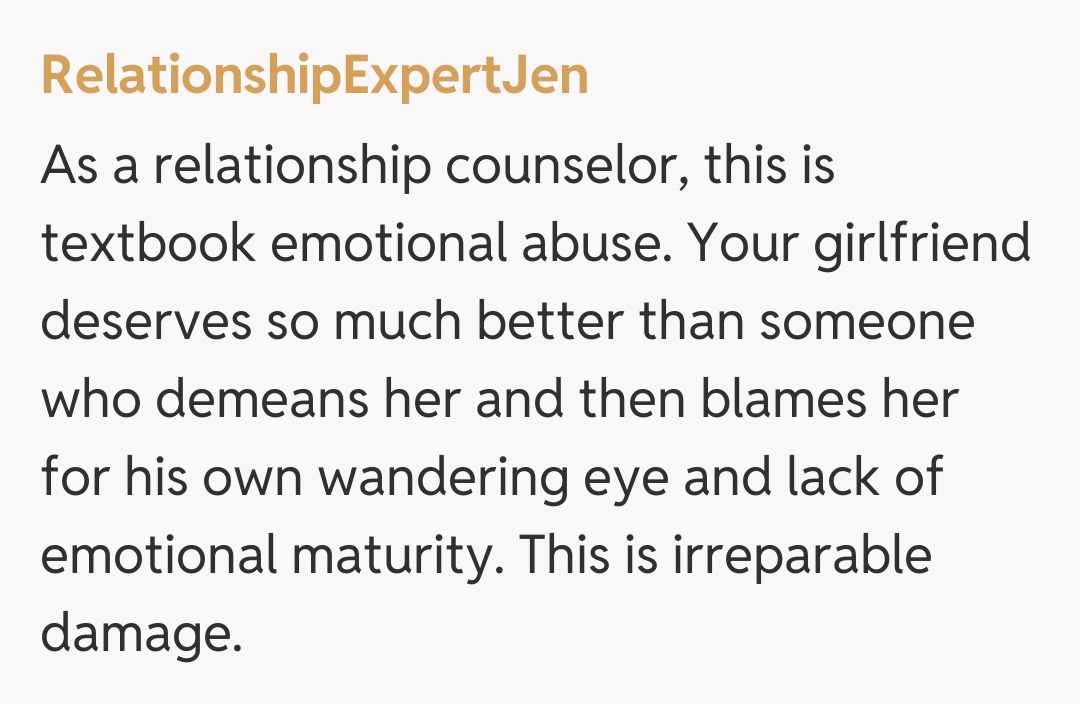 Comentariu de la RelationshipExpertJen