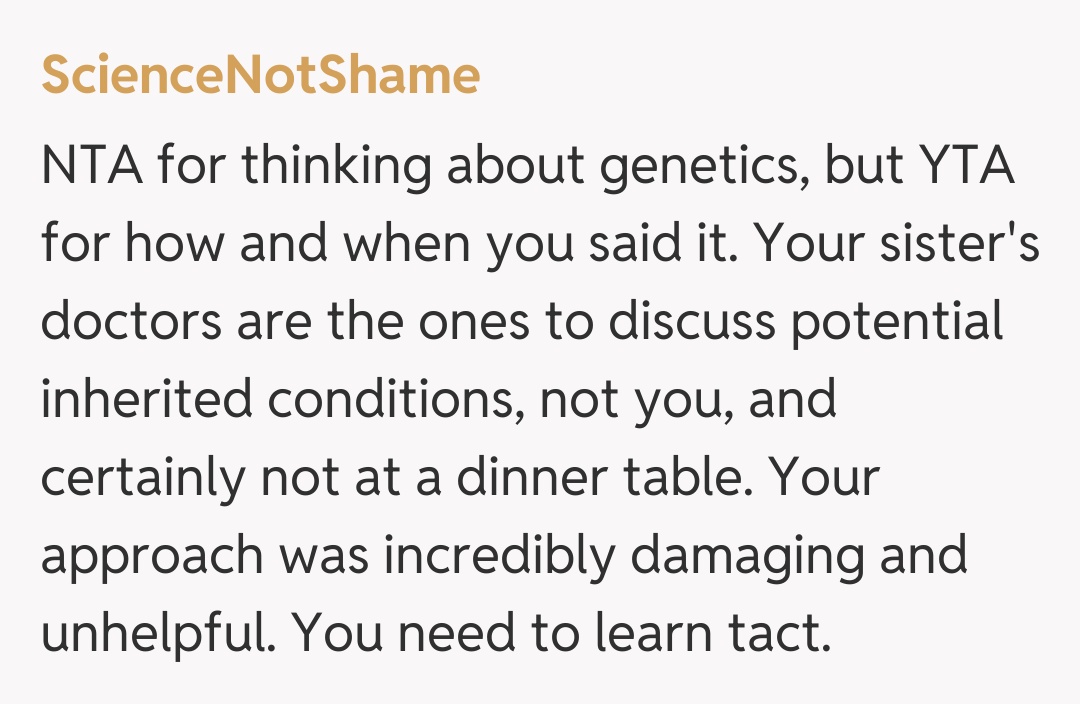 Comentariu de la ScienceNotShame