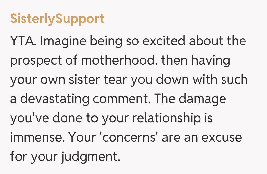 Comentariu de la SisterlySupport