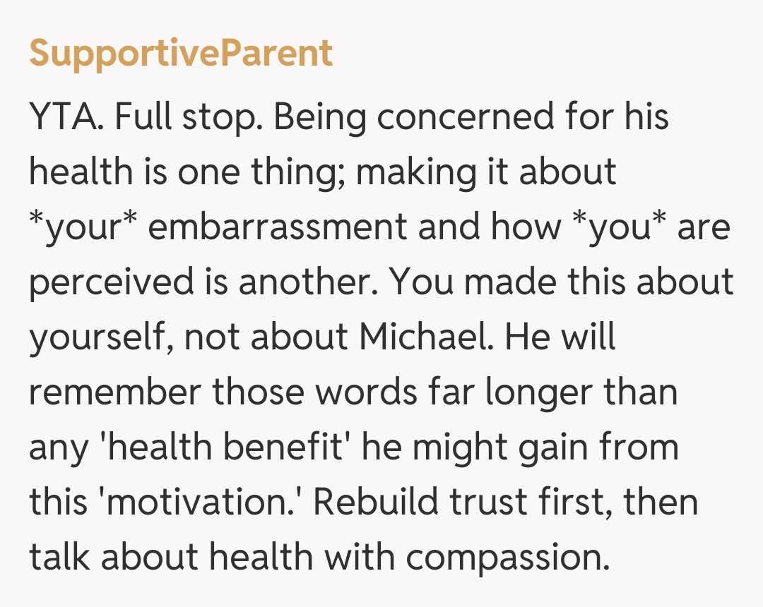 Comentariu de la SupportiveParent