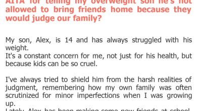Photo of AITA for telling my overweight son he’s not allowed to bring friends home because they would judge our family?