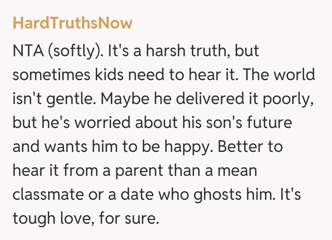 Comentariu de la HardTruthsNow