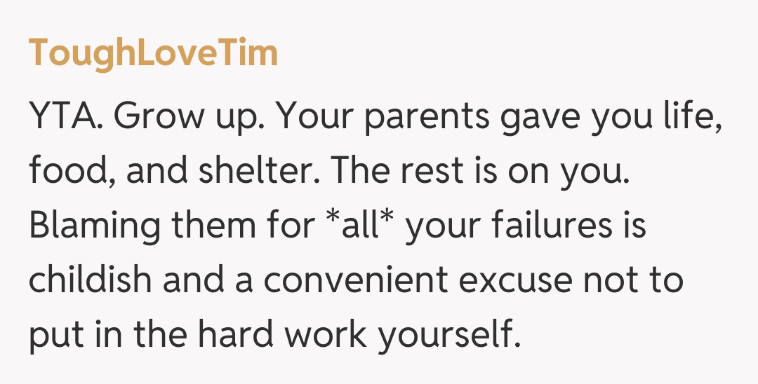 Comentariu de la ToughLoveTim