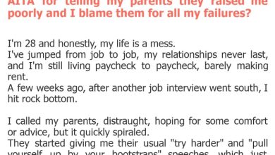 Photo of AITA for telling my parents they raised me poorly and I blame them for all my failures?