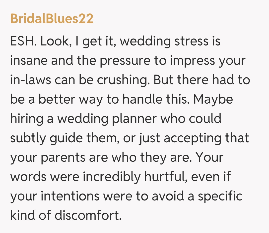 Comentariu de la BridalBlues22