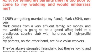 Photo of AITA for telling my parents they’re too poor to come to my wedding and would embarrass me?