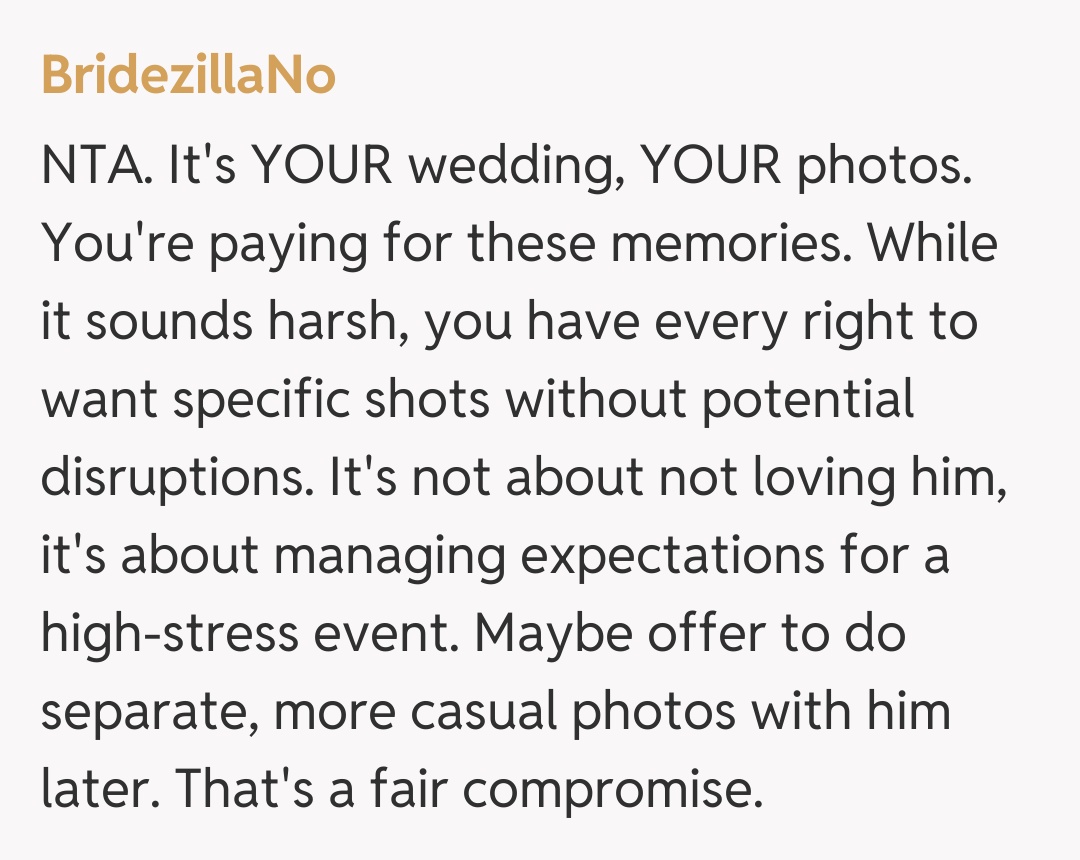 Comentariu de la BridezillaNo