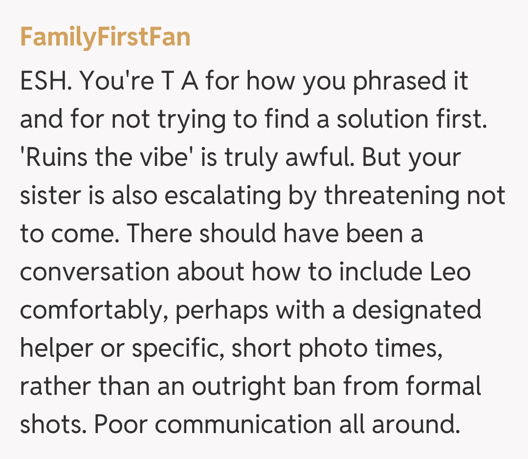 Comentariu de la FamilyFirstFan