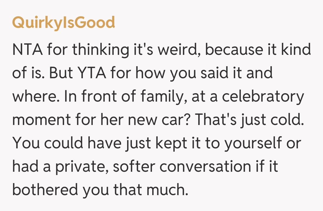 Comentariu de la QuirkyIsGood