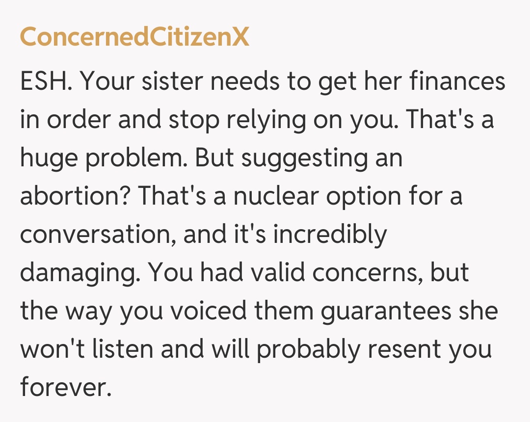 Comentariu de la ConcernedCitizenX