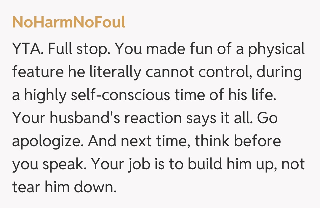 Comentariu de la NoHarmNoFoul