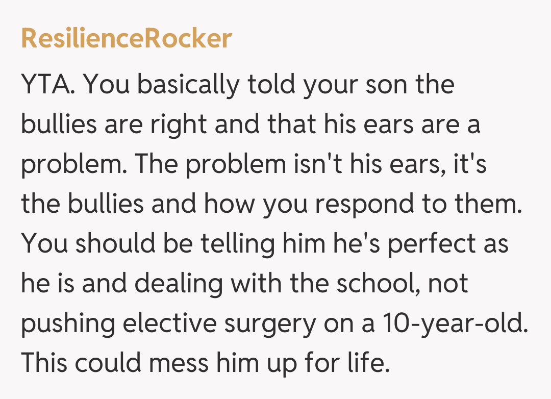 Comentariu de la ResilienceRocker