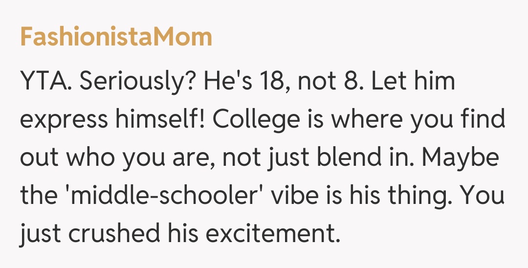 Comentariu de la FashionistaMom