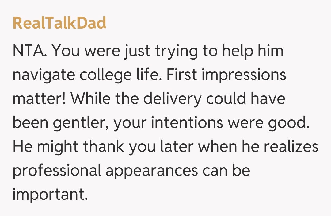 Comentariu de la RealTalkDad