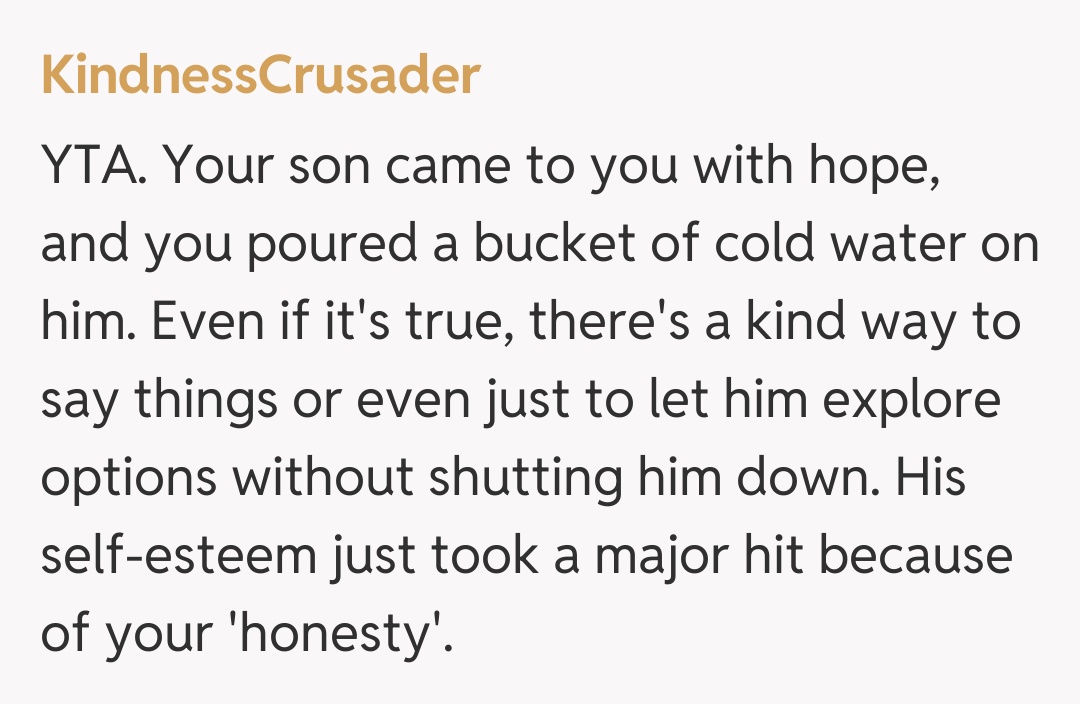 Comentariu de la KindnessCrusader