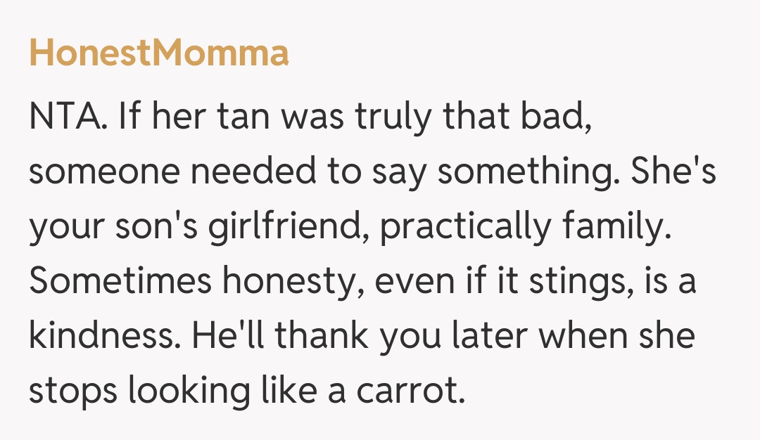 Comentariu de la HonestMomma